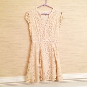 Cream lace dress